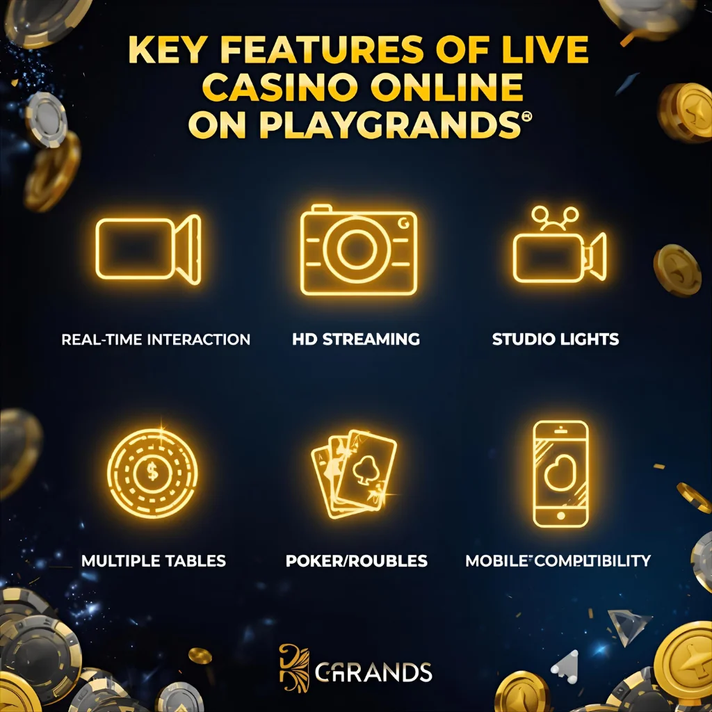 live casino online features